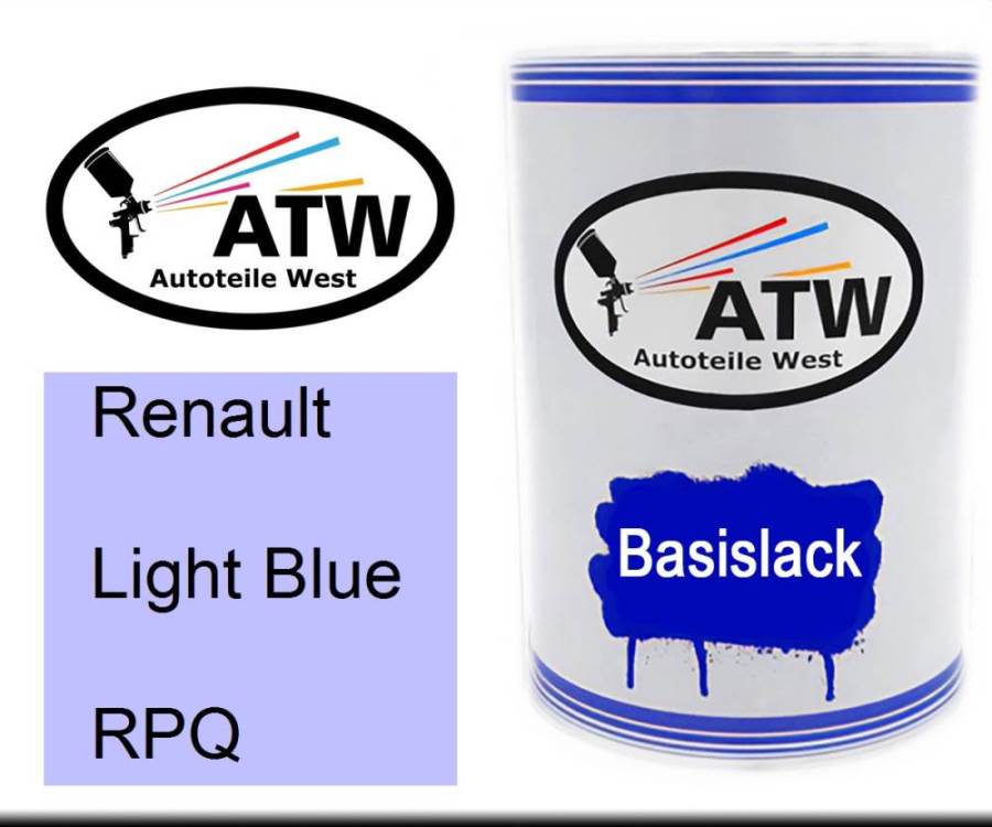 Renault, Light Blue, RPQ: 500ml Lackdose, von ATW Autoteile West.